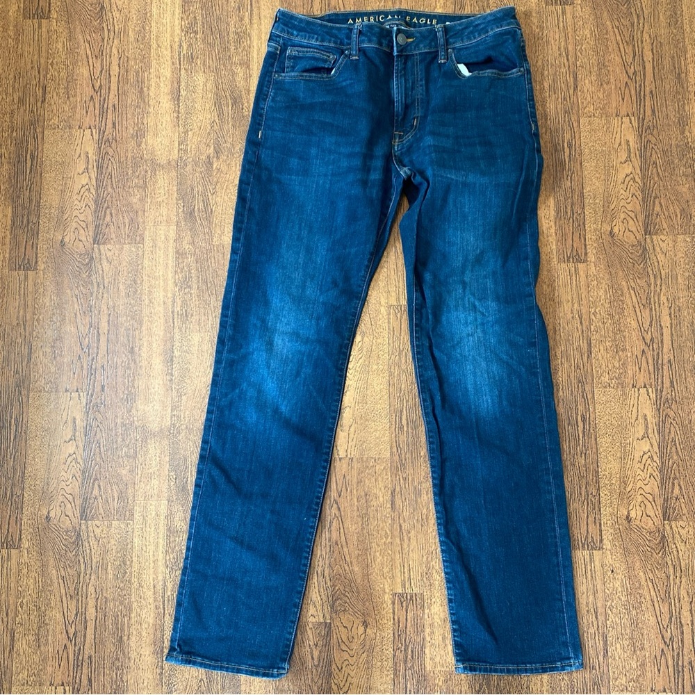 American Eagle Outfitters Jeans Size 33 X 34 Blue Original Straight flex Mens